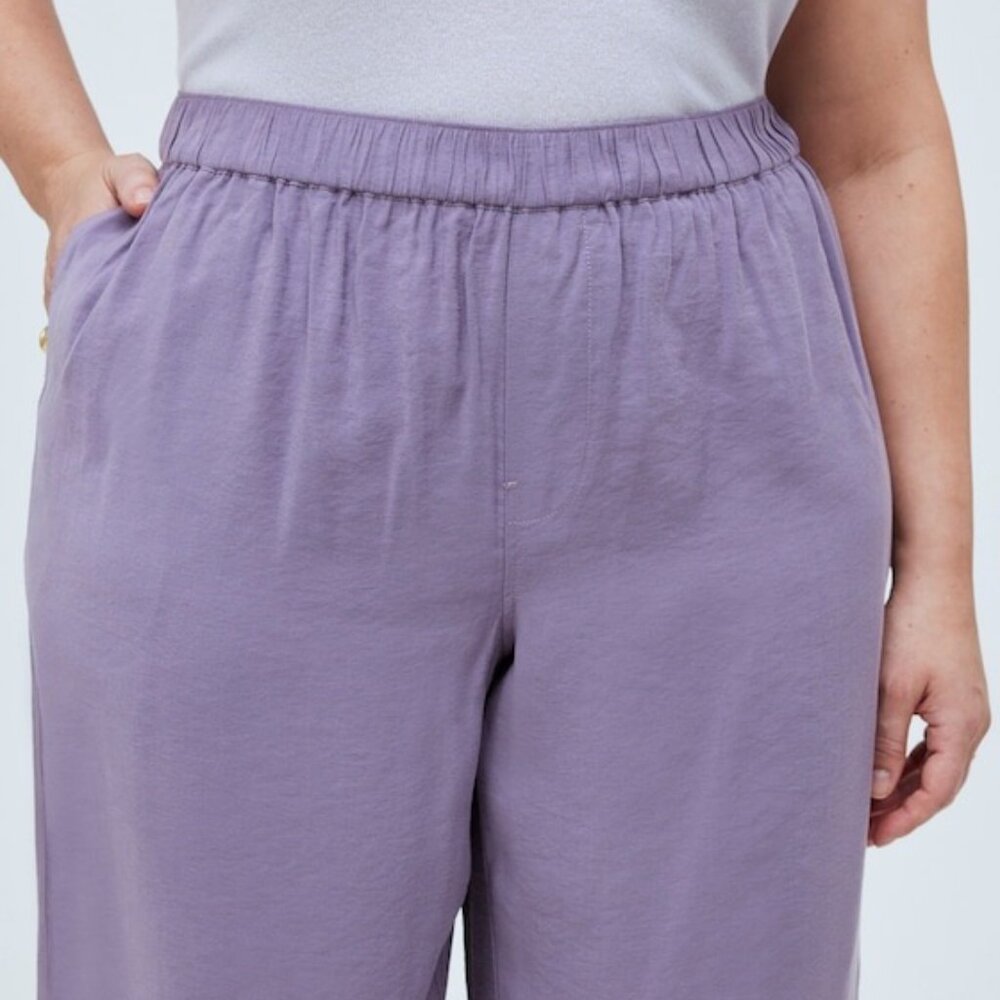 Madewell Lavender Wide-Leg Trousers